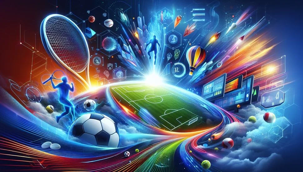 Aksi olahraga yang menggambarkan pilihan pertandingan di SLOT39