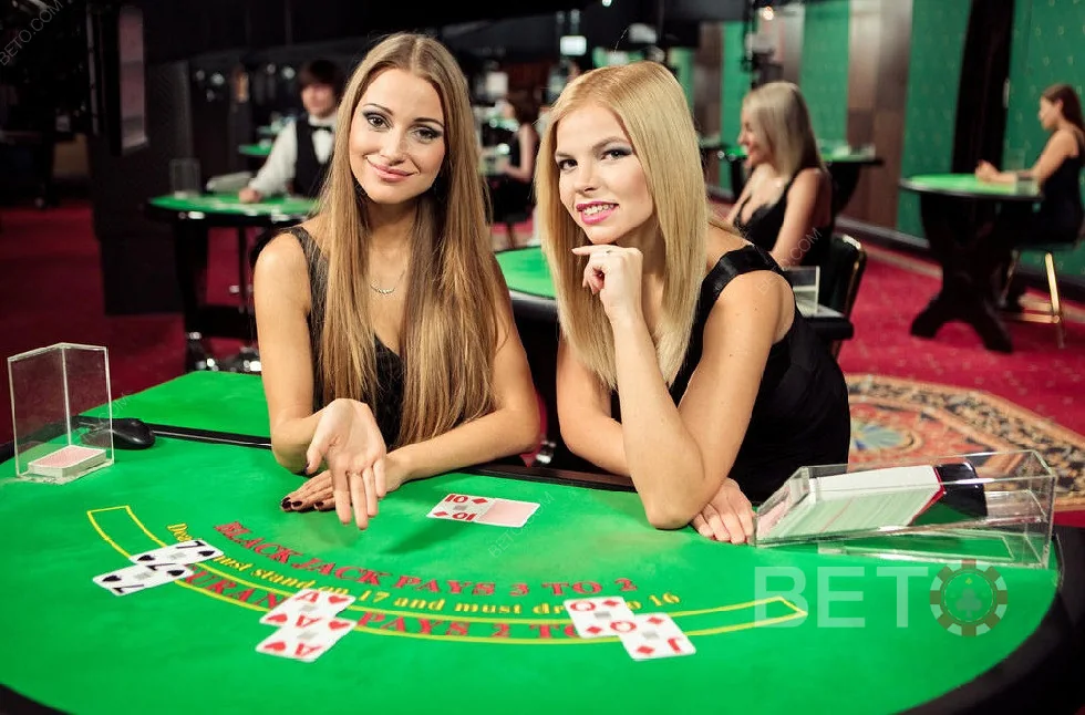 Suasana meja kasino live SLOT39 dengan presentasi dealer